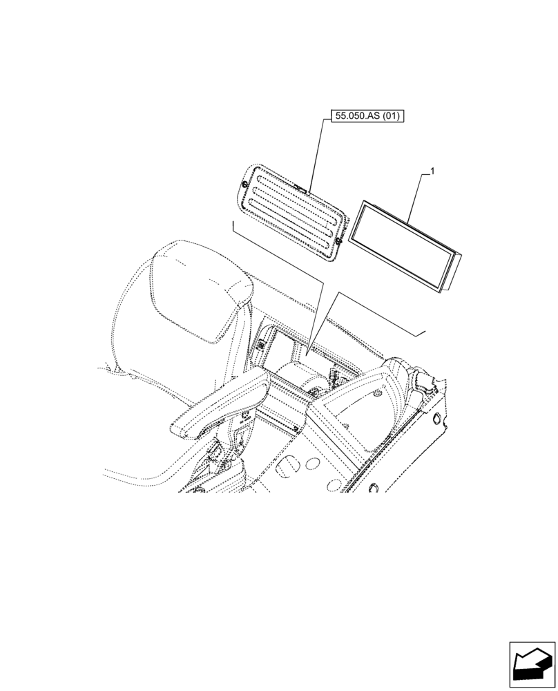 Схема запчастей Case IH PUMA 240 CVT - (50.104.AB) - VAR - 391176, 758255, 758256, 758257, 758258, 758259, 758260, 758261, 758262, 758263, 758264, 758265 - CAB FILTER (50) - CAB CLIMATE CONTROL