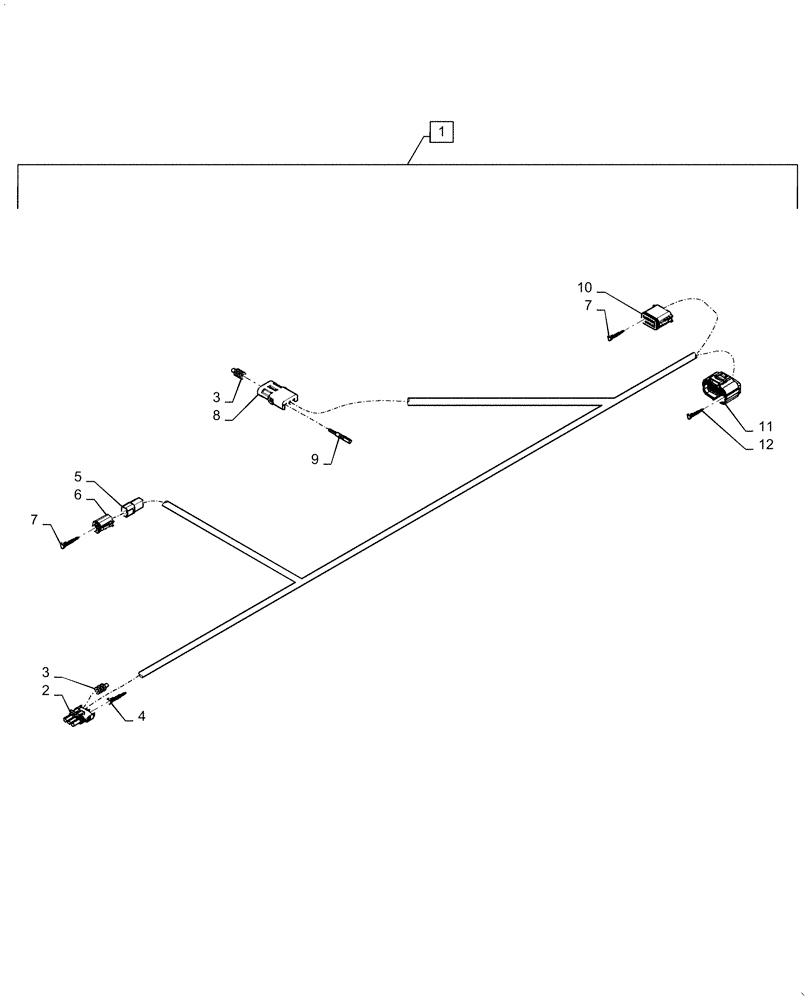 Схема запчастей Case IH RP65 - (55.015.AB) - HARNESS, ENGINE (55) - ELECTRICAL SYSTEMS