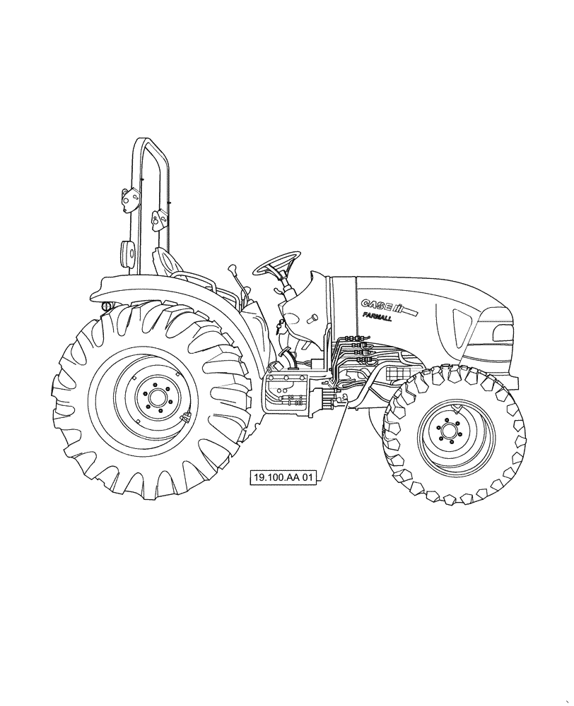 Схема запчастей Case IH FARMALL 35C - (19.000.00[01]) - SECTION INDEX - TRANSMISSION, FARMALL 30C, 35C (19) - POWER COUPLING