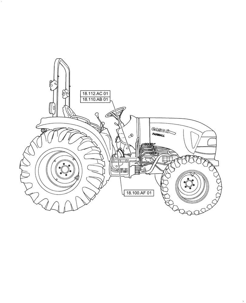 Схема запчастей Case IH FARMALL 35C - (18.000.00 [01]) - SECTION INDEX - CLUTCH, FARMALL 30C, 35C (18) - CLUTCH