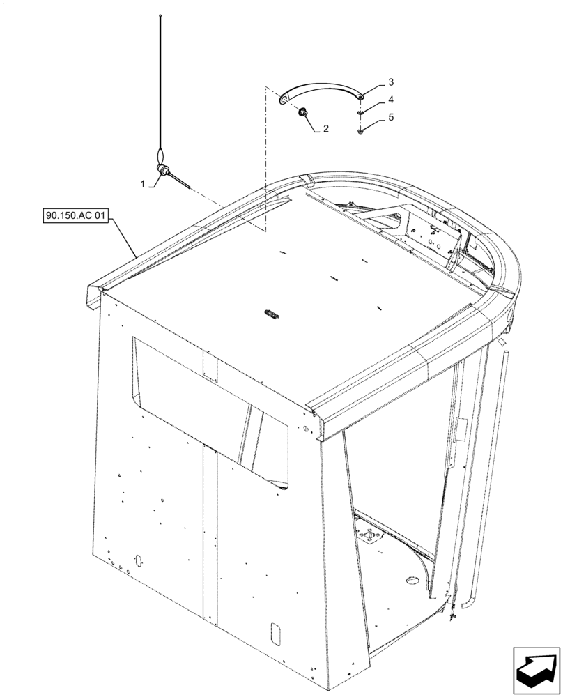 Схема запчастей Case IH AF4077 - (55.514.AA[02]) - CAB, WIRING ASSY, HEATER ONLY (55) - ELECTRICAL SYSTEMS