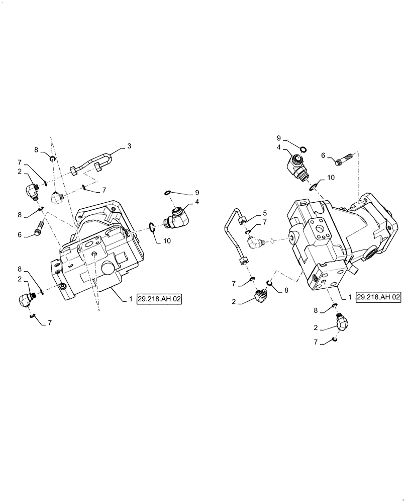 Схема запчастей Case IH PATRIOT 4440 - (29.218.AH[01]) - WHEEL MOTOR ASSY (29) - HYDROSTATIC DRIVE