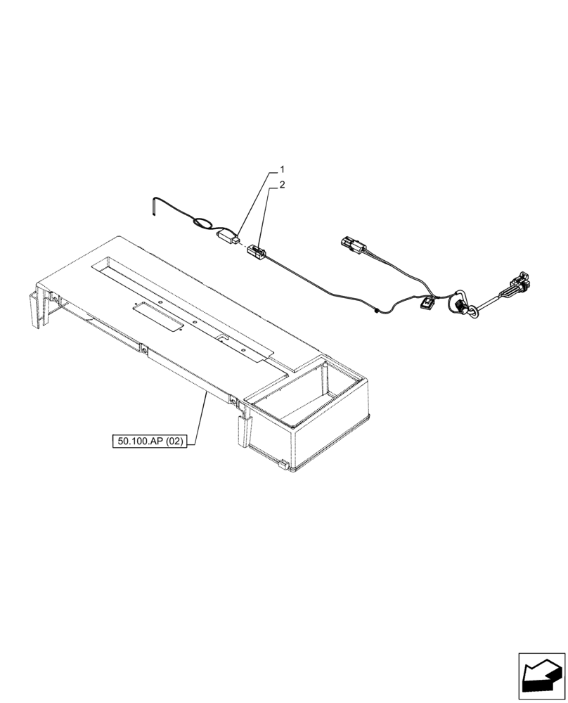 Схема запчастей Case IH PUMA 165 CVT - (55.050.AT[01]) - VAR - 391176, 758255, 758257 - AIR CONDITIONER, THERMOSTAT (55) - ELECTRICAL SYSTEMS