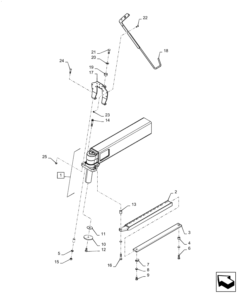 Схема запчастей Case IH PATRIOT 3240 - (27.100.AK[02]) - REAR AXLE ASSY, RH (27) - REAR AXLE SYSTEM