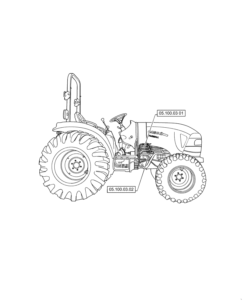 Схема запчастей Case IH FARMALL 35C - (05.000.00) - SECTION INDEX - MACHINE COMPLETION AND EQUIPMENT, FARMALL 30C, 35C, 40C, 50C (05) - SERVICE & MAINTENANCE