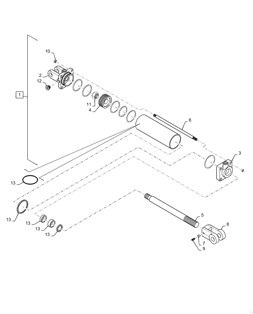 Схема запчастей Case IH PATRIOT 4440 - (35.911.AB[05]) - MID BOOM FOLD CYLINDER, 120 (35) - HYDRAULIC SYSTEMS