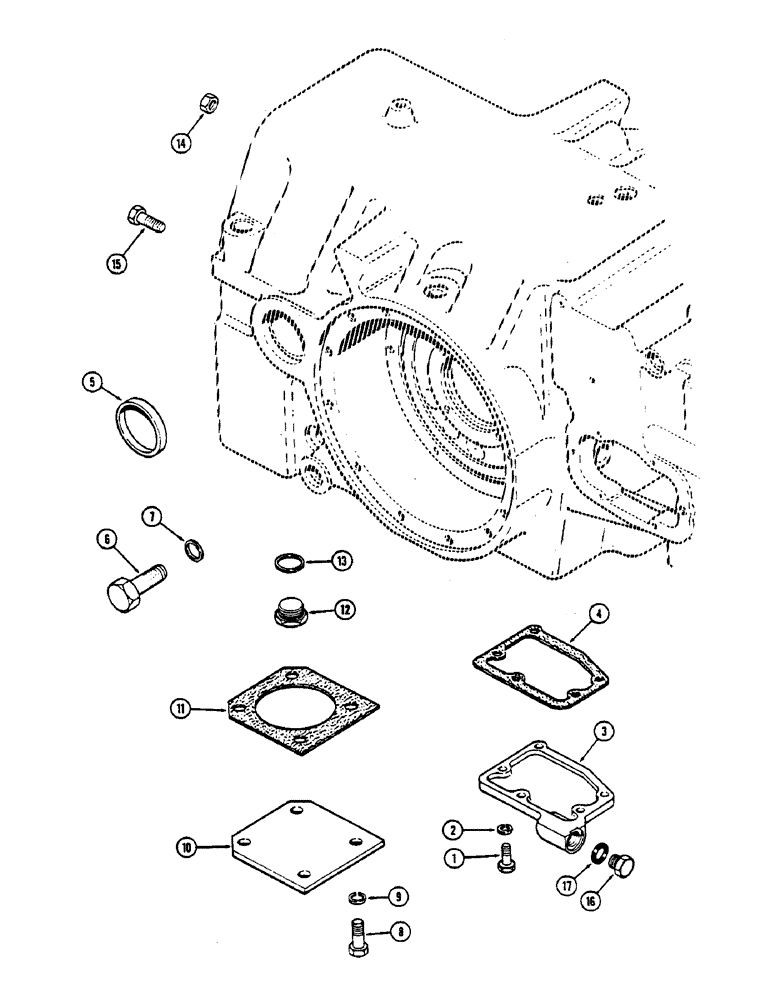 Схема запчастей Case IH 2390 - (6-170) - TRANSMISSION COVER AND HYDRAULIC CIRCUITRY, USED WITHOUT HITCH (06) - POWER TRAIN