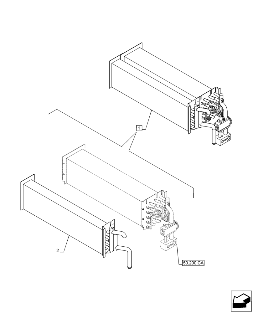 Схема запчастей Case IH PUMA 220 - (50.100.AI) - VAR - 391176, 758255, 758256, 758257, 758258, 758259, 758260, 758261, 758262, 758263, 758264, 758265 - AIR CONDITIONER, HEATER (50) - CAB CLIMATE CONTROL