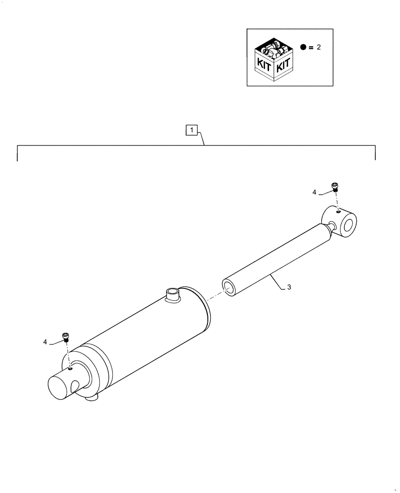 Схема запчастей Case IH PATRIOT 4440 - (35.911.AA[02]) - BOOM LEVEL CYLINDER, 120 (35) - HYDRAULIC SYSTEMS