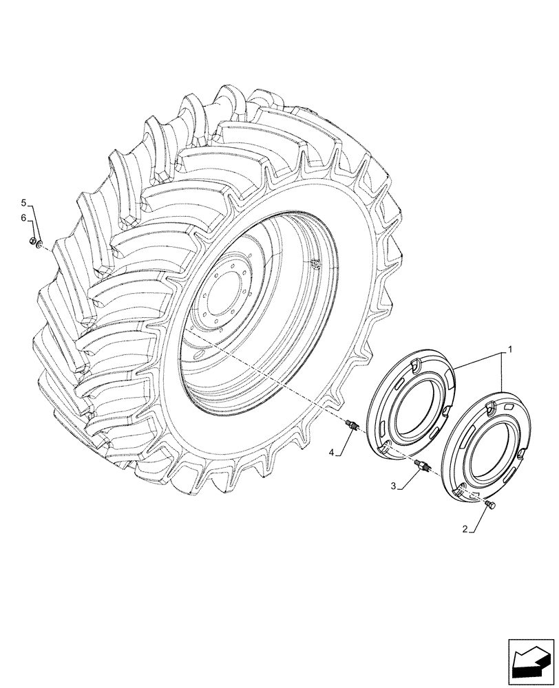 Схема запчастей Case IH FARMALL 95C - (39.140.AL) - VAR - 330470 - BALLAST, REAR (200KG) (39) - FRAMES AND BALLASTING