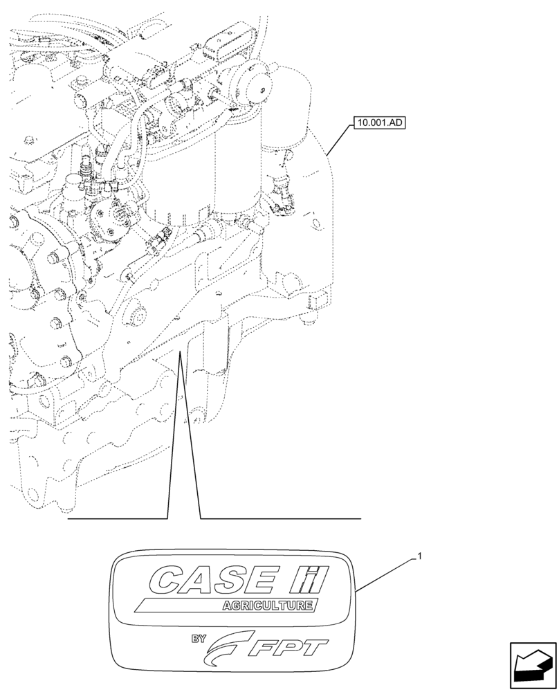 Схема запчастей Case IH FARMALL 65C - (90.108.AB[04]) - VAR - 390321, 391013 - DECAL, PLATE, ADHESIVE (90) - PLATFORM, CAB, BODYWORK AND DECALS