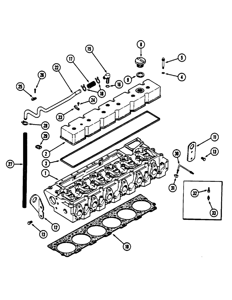 Схема запчастей Case IH 9130 - (04-14) - CYLINDER HEAD COVERS, 6TA-830 ENGINE (04) - Drive Train