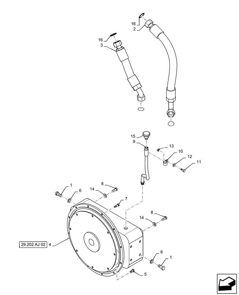 Схема запчастей Case IH PATRIOT 3340 - (29.202.AJ[01]) - PUMP DRIVE (29) - HYDROSTATIC DRIVE