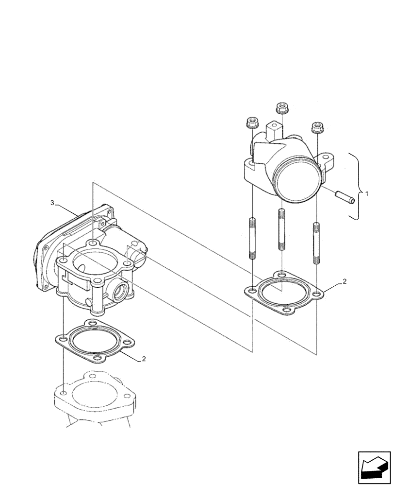 Схема запчастей Case IH FARMLIFT 525 - (10.254.AC[02]) - ENGINE, MANIFOLD VALVE (10) - ENGINE