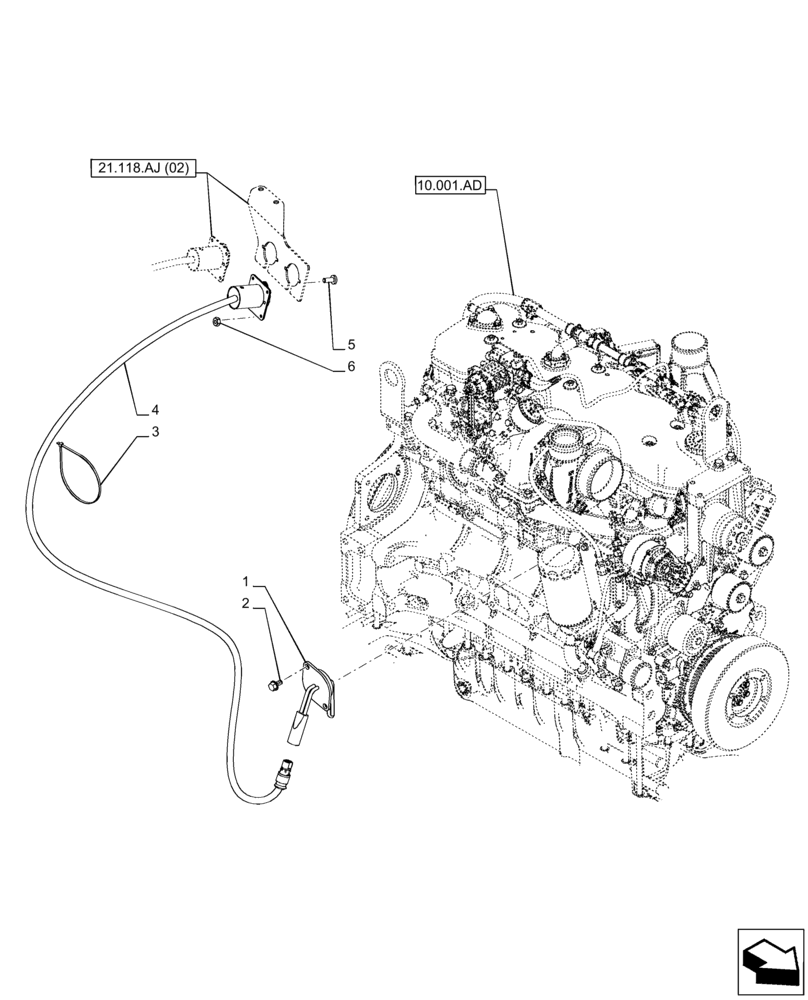 Схема запчастей Case IH PUMA 220 - (55.202.AE[02]) - VAR - 758008 - BLOCK HEATER (240V) (55) - ELECTRICAL SYSTEMS