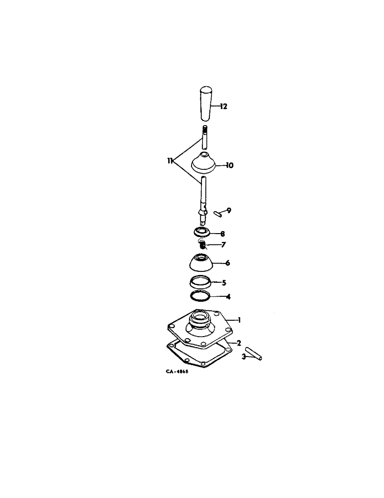 Схема запчастей Case IH 4786 - (07-09) - DRIVE TRAIN, TRANSMISSION EXTERNAL CONTROLS (04) - Drive Train