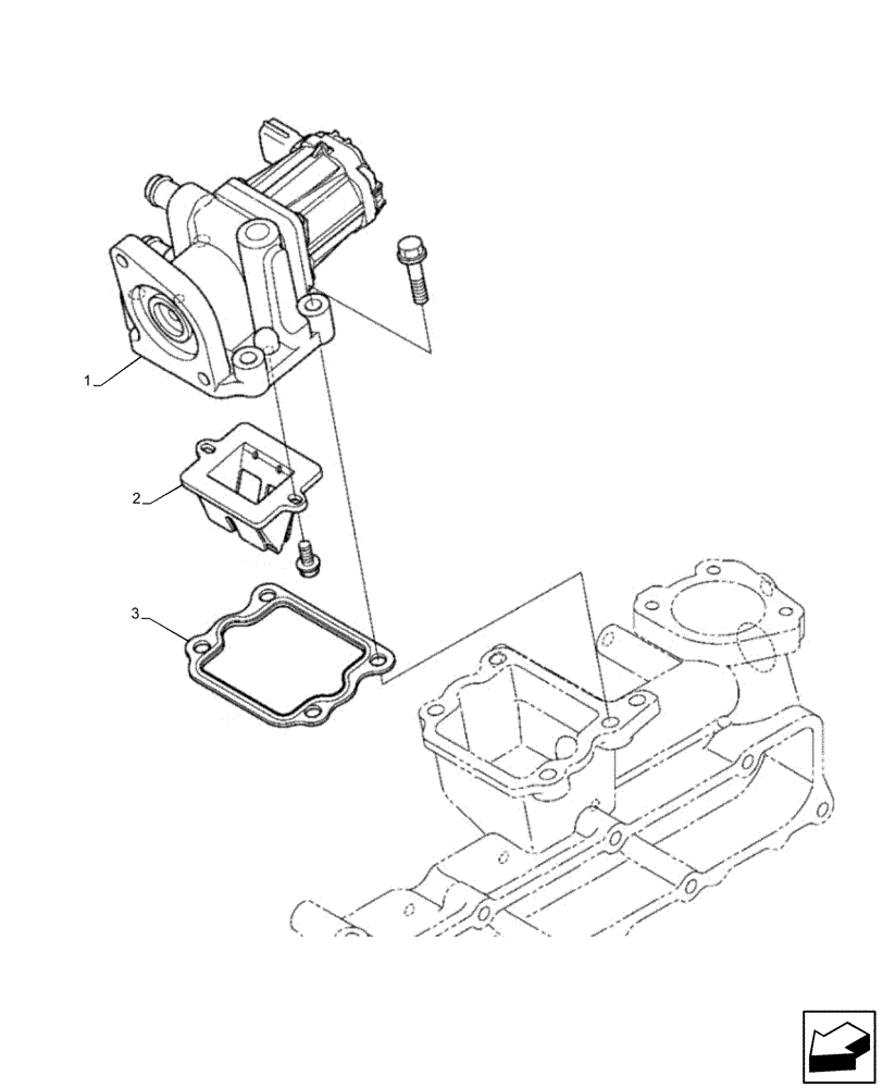 Схема запчастей Case IH FARMLIFT 525 - (10.254.AC[04]) - ENGINE, MANIFOLD VALVE (10) - ENGINE