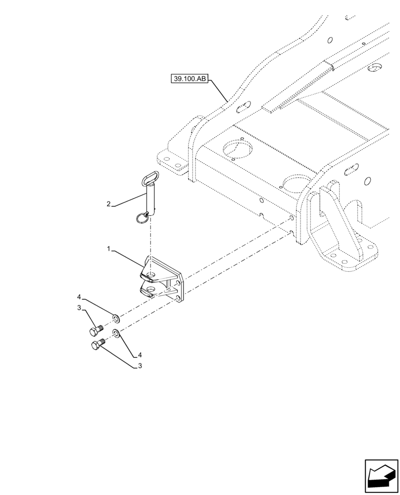 Схема запчастей Case IH FARMLIFT 635 - (37.162.AE) - VAR - 749280 - HITCH, FRONT (37) - HITCHES, DRAWBARS & IMPLEMENT COUPLINGS