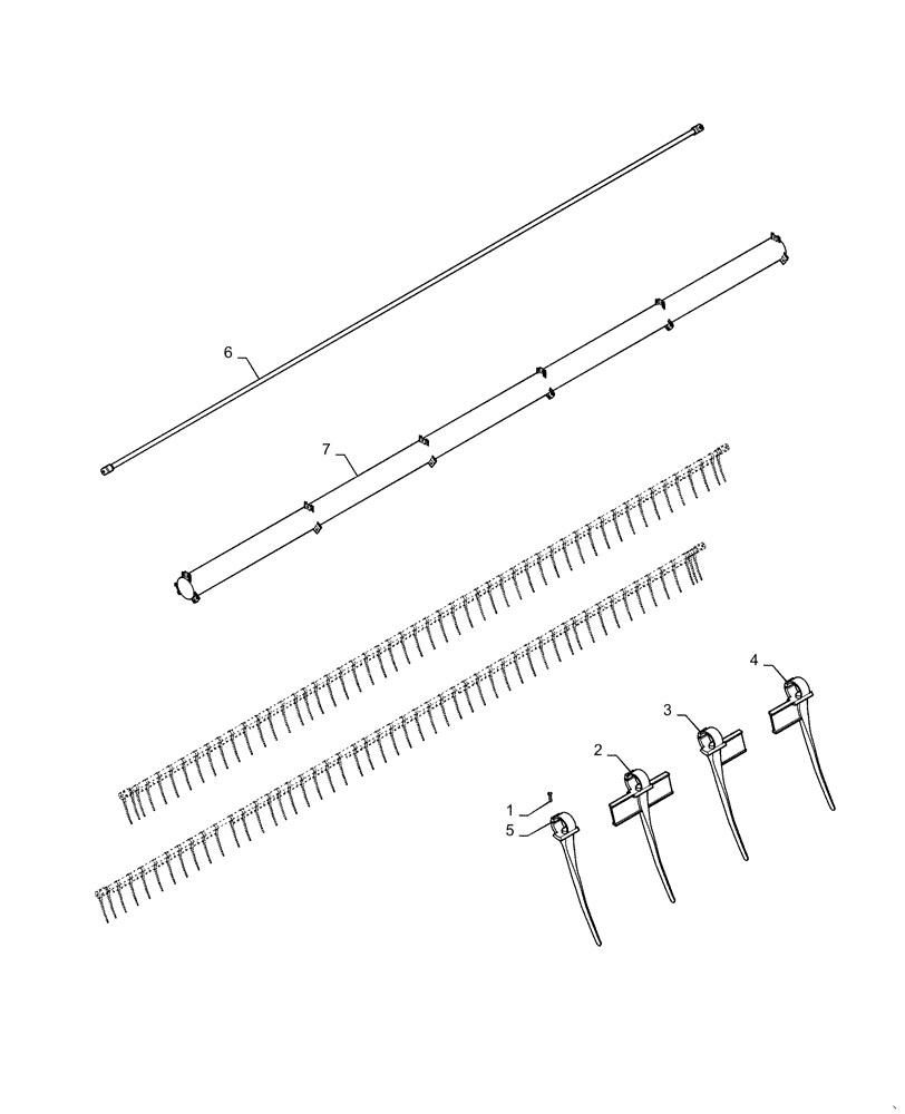 Схема запчастей Case IH DH253 - (58.101.AF[03]) - REEL, BUNDLE, HCC 25FT, 6BAT (58) - ATTACHMENTS/HEADERS