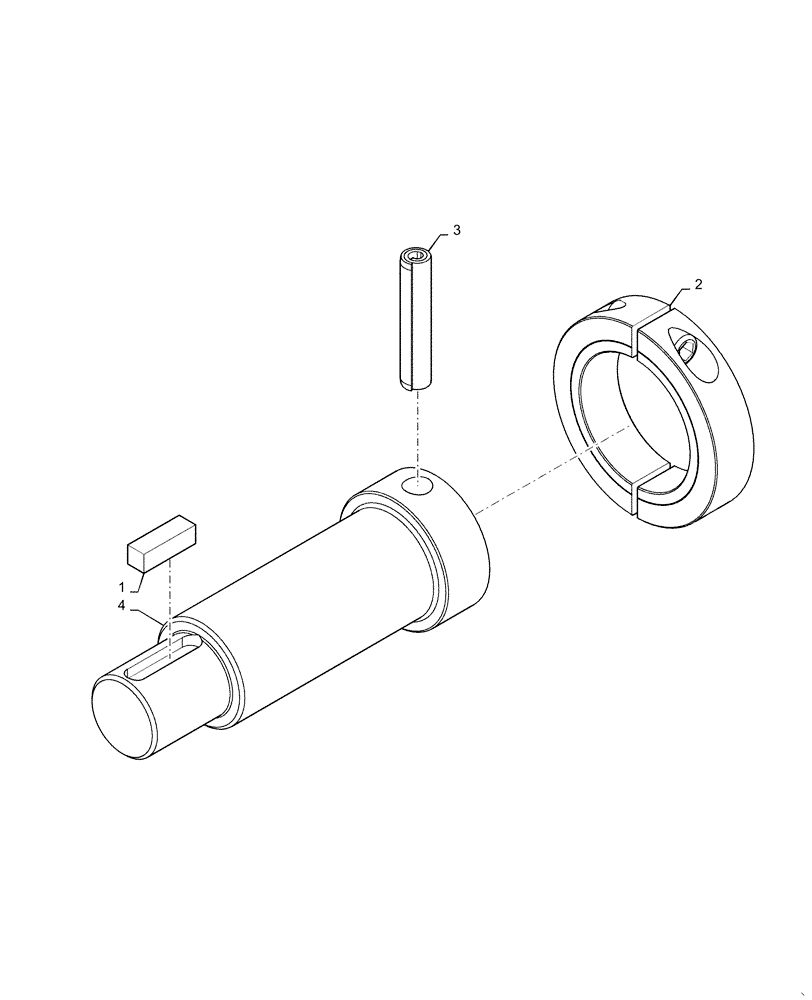 Схема запчастей Case IH DH403 - (58.101.AF[02]) - SHAFT, ASSY, HCC REEL (58) - ATTACHMENTS/HEADERS