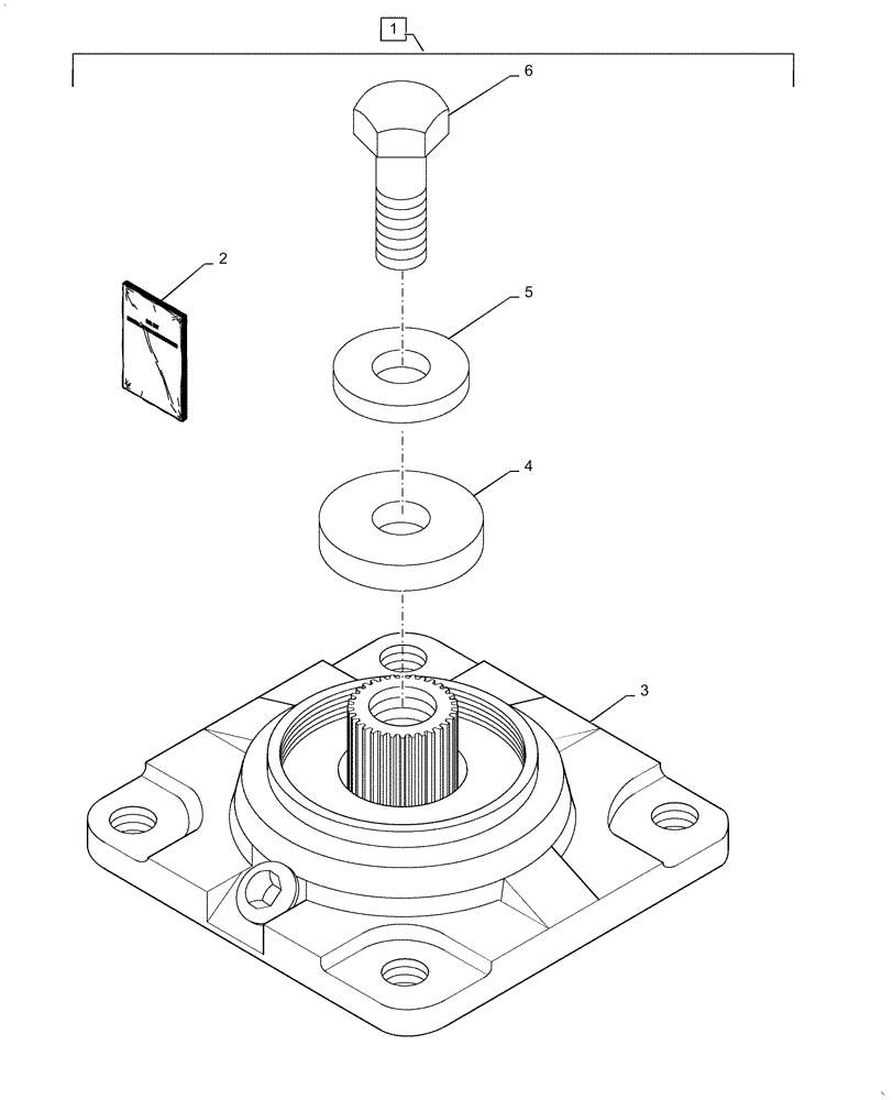 Схема запчастей Case IH DC133 - (58.110.BE[11]) - BEARING CAP, SHOCK HUB (58) - ATTACHMENTS/HEADERS