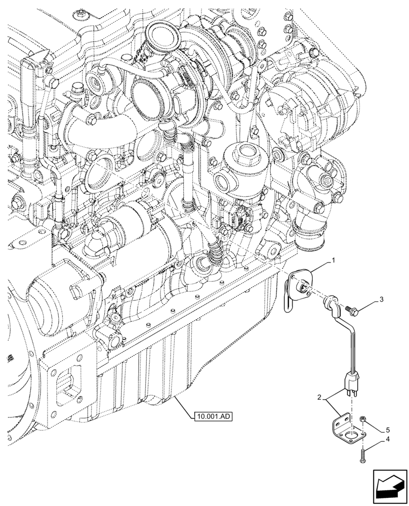 Схема запчастей Case IH FARMLIFT 632 - (55.202.AE) - VAR - 749361 - BLOCK HEATER, ENGINE (55) - ELECTRICAL SYSTEMS