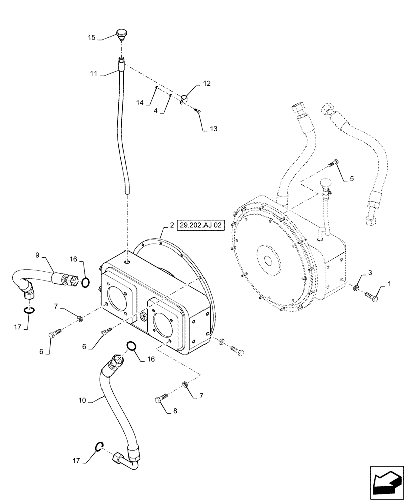 Схема запчастей Case IH PATRIOT 3240 - (29.202.AJ[01]) - PUMP DRIVE (29) - HYDROSTATIC DRIVE