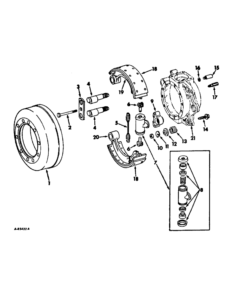 Схема запчастей Case IH 4166 - (04-07) - BRAKES, WHEEL BRAKES AND CONNECTIONS (5.1) - BRAKES