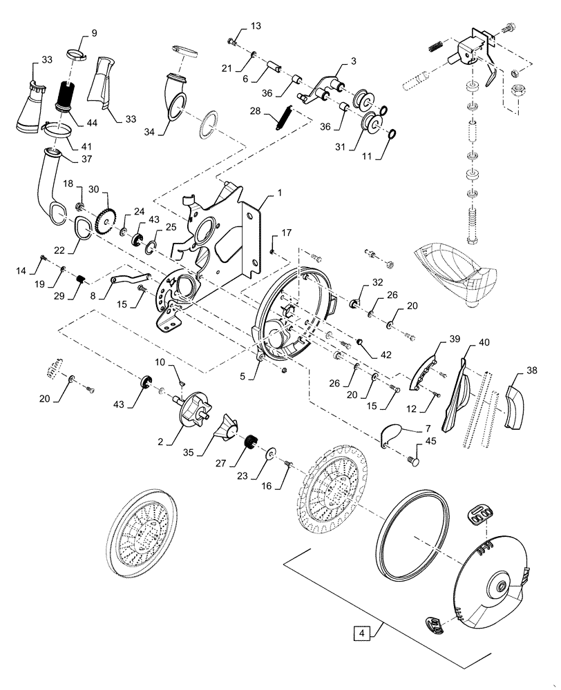 Схема запчастей Case IH 1225 - (61.904.AA[14]) - AIR METER ASSEMBLY (61) - METERING SYSTEM