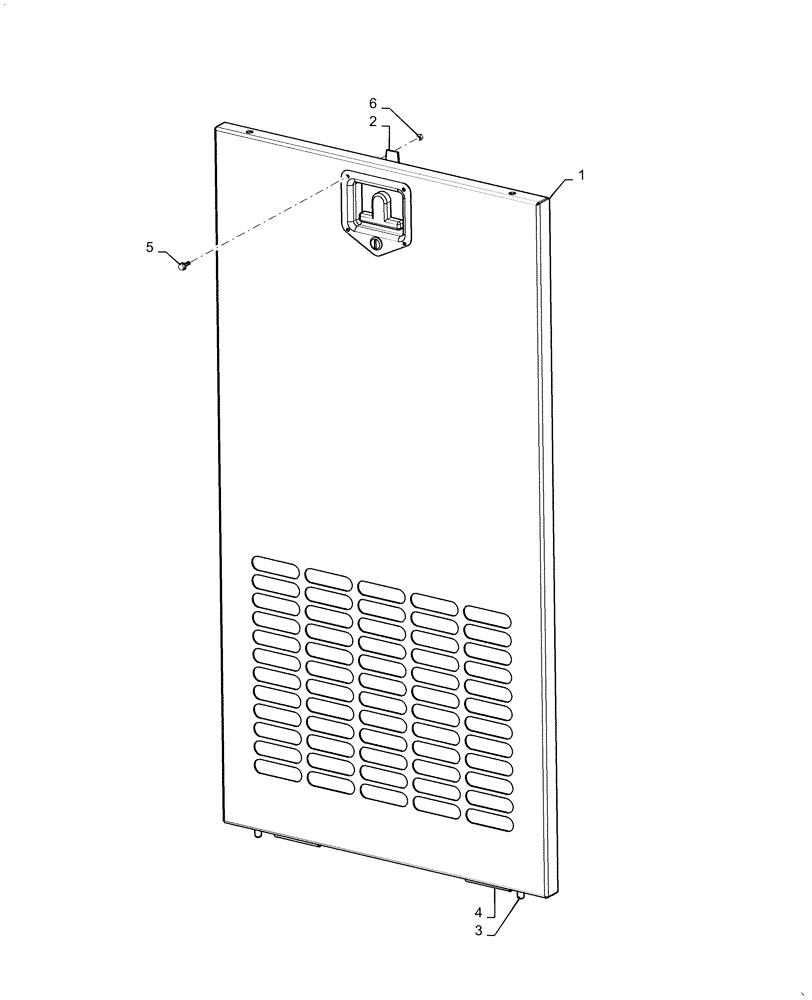 Схема запчастей Case IH 120A - (88.100.90) - DOOR PANEL KIT (88) - ACCESSORIES