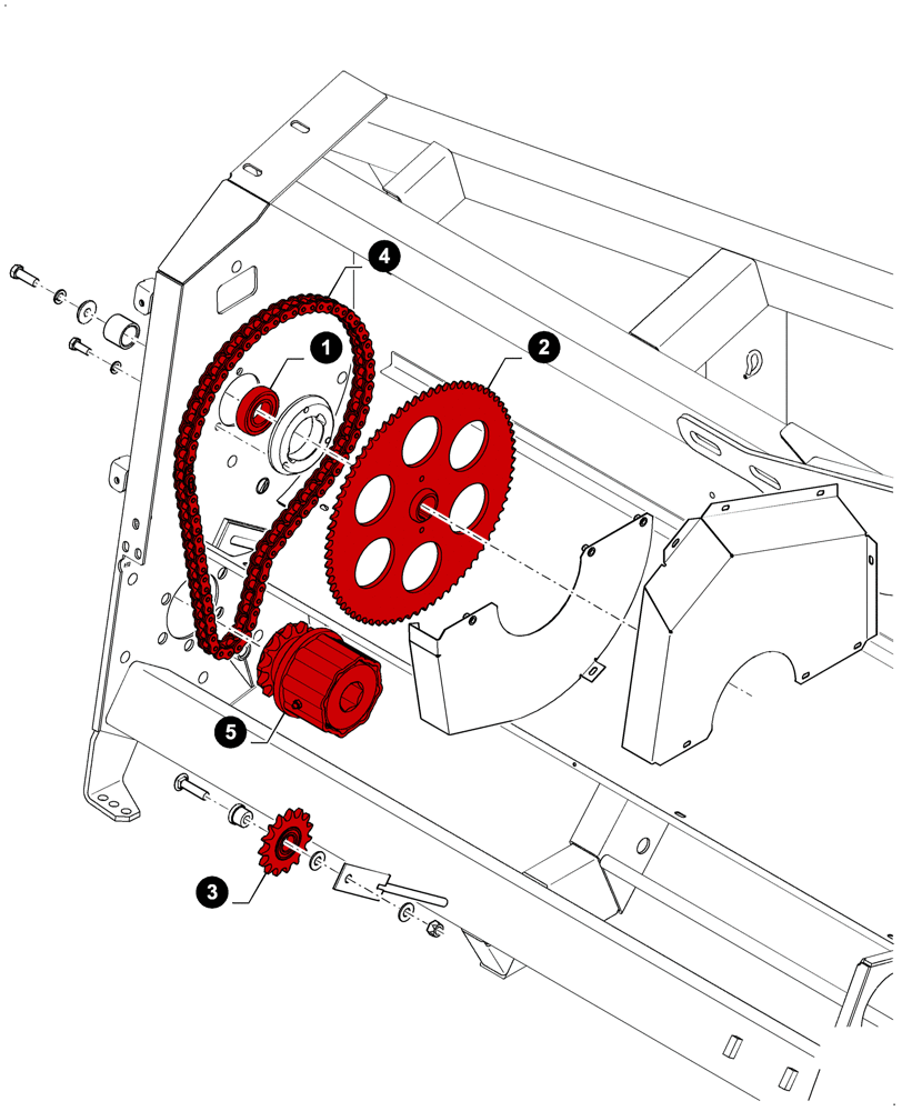 Схема запчастей Case IH 4412F-30 - (05.100.04[07]) - MAINTENANCE PARTS, AUGER DRIVE (05) - SERVICE & MAINTENANCE