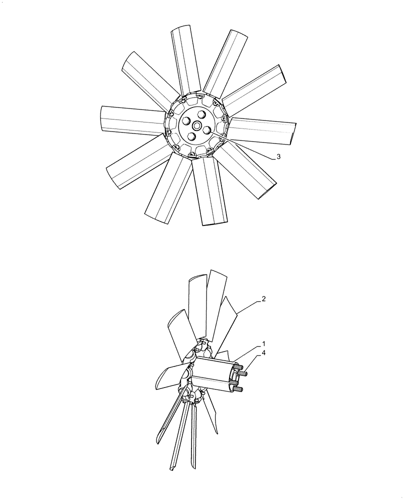 Схема запчастей Case IH 120A - (10.414.AC) - FAN (10) - ENGINE