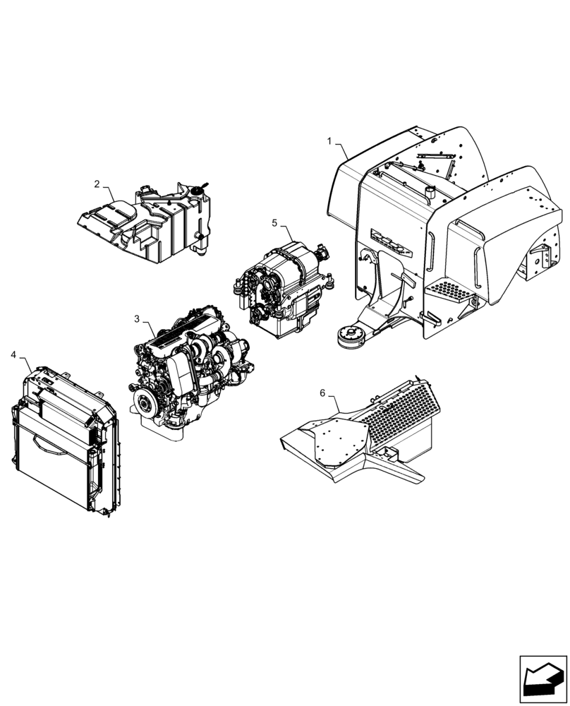 Схема запчастей Case IH QUADTRAC 470 - (05.100.03[02]) - CAPACITIES (05) - SERVICE & MAINTENANCE