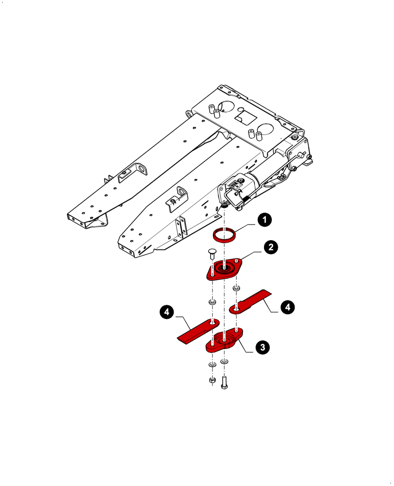 Схема запчастей Case IH 4412F-30 - (05.100.04[04]) - MAINTENANCE PARTS, ROW UNIT STALK CHOPPER (05) - SERVICE & MAINTENANCE