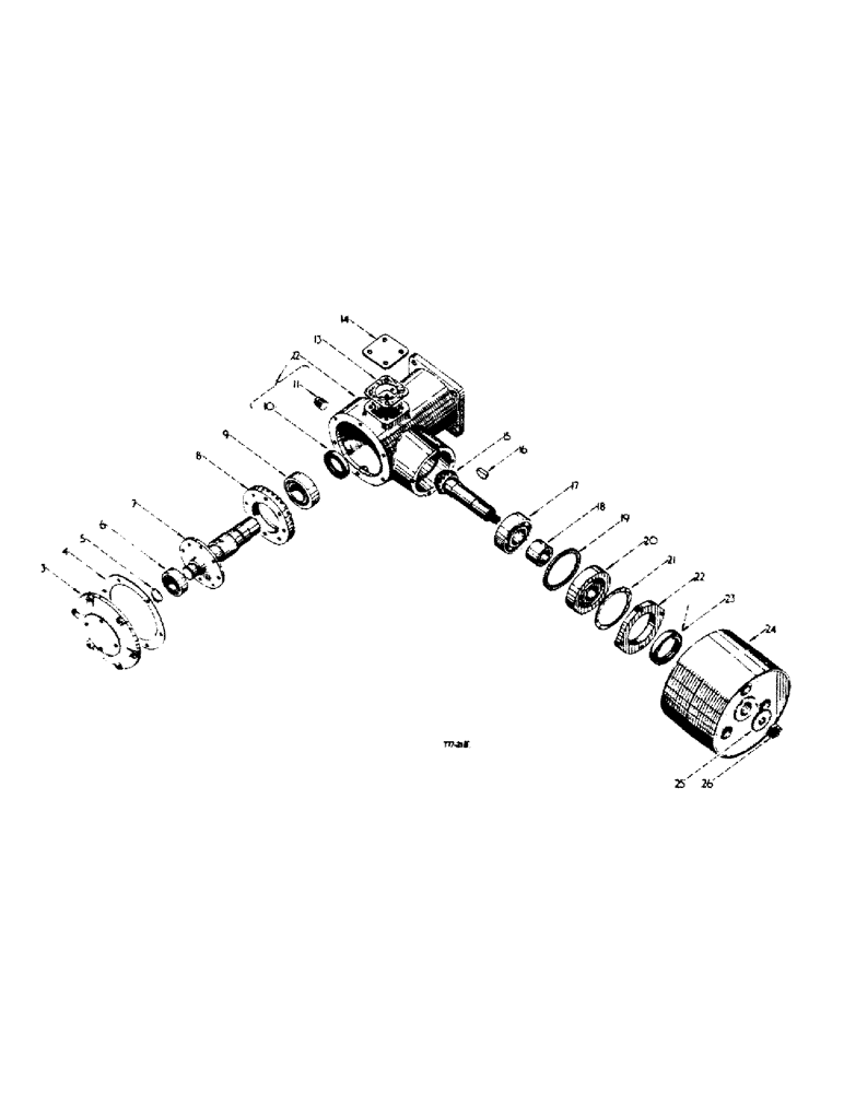 Схема запчастей Case IH 444 - (6-13) - BELT PULLEY (09) - CHASSIS