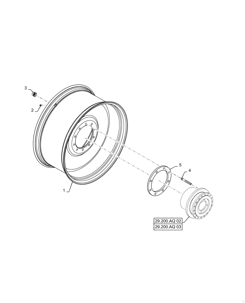 Схема запчастей Case IH PATRIOT 4440 - (44.511.AG[01]) - FRONT AND REAR WHEEL ASSY (44) - WHEELS