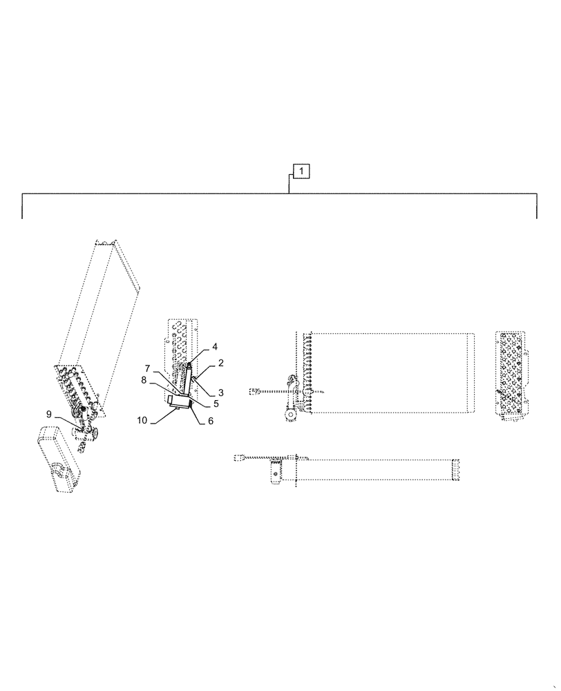 Схема запчастей Case IH WD1204 - (50.100.AP[05]) - EVAPORATOR, ASSY (50) - CAB CLIMATE CONTROL