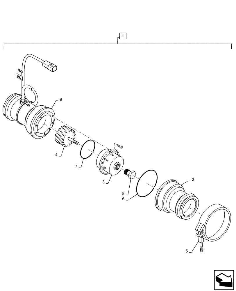 Схема запчастей Case IH PATRIOT 4440 - (78.111.AE[02]) - RFM 100 FLOWMETER, STANDARD FLOW, BREAKDOWN (78) - SPRAYING