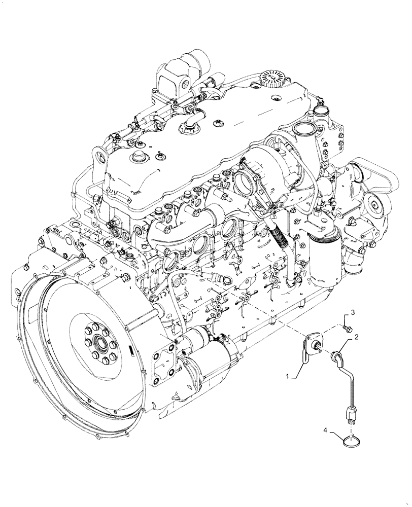 Схема запчастей Case IH AF4077 - (55.202.AE) - ENGINE, BLOCK HEATER (55) - ELECTRICAL SYSTEMS