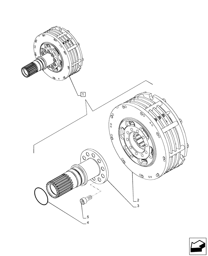 Схема запчастей Case IH PUMA 150 CVT - (31.146.AE[02]) - VAR - 758091, 758093, 758245, 758247, 758248 - FRONT PTO, CLUTCH, COMPONENTS (31) - IMPLEMENT POWER TAKE OFF