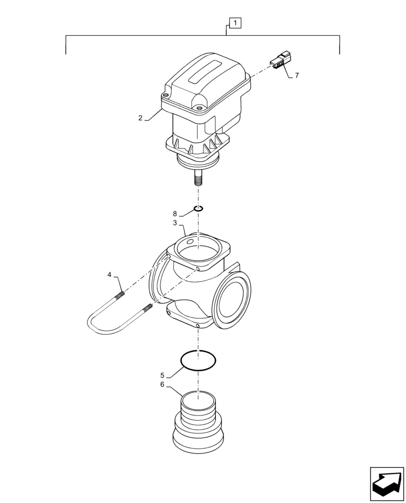 Схема запчастей Case IH PATRIOT 4440 - (78.110.AB[05]) - BOOM SHUTOFF VALVE, 5 & 7 SEC, OUTER, STANDARD FLOW, INNER AND OUTER SECTIONS LO-FLOW (78) - SPRAYING