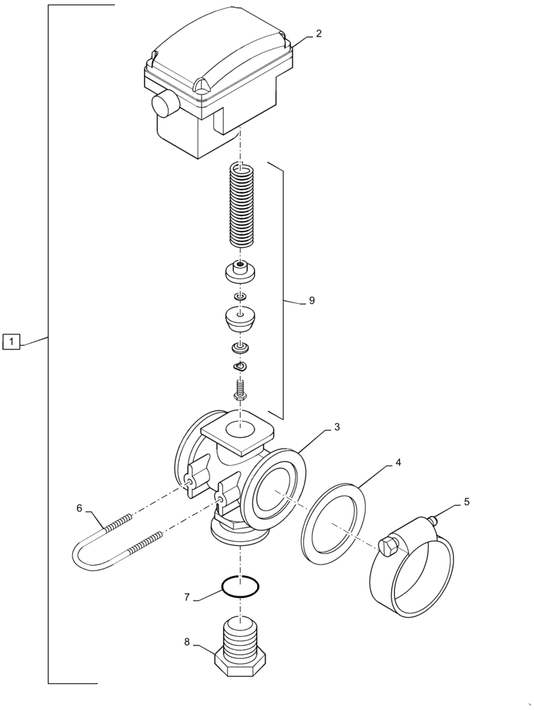 Схема запчастей Case IH PATRIOT 3240 - (78.110.AB[06]) - 100 6 SECTION, LO FLO, 2" SECTION CONTROL VALVE (78) - SPRAYING