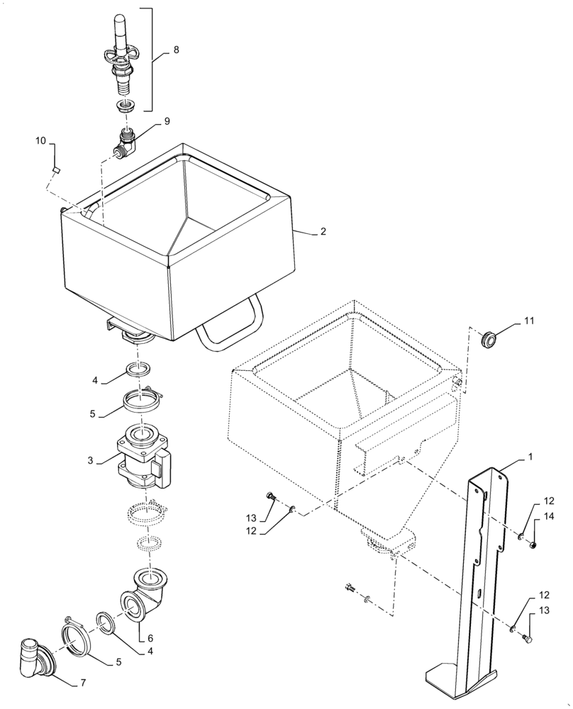 Схема запчастей Case IH PATRIOT 3240 - (78.110.AG[03]) - CHEMICAL INDUCTOR, TANK (78) - SPRAYING