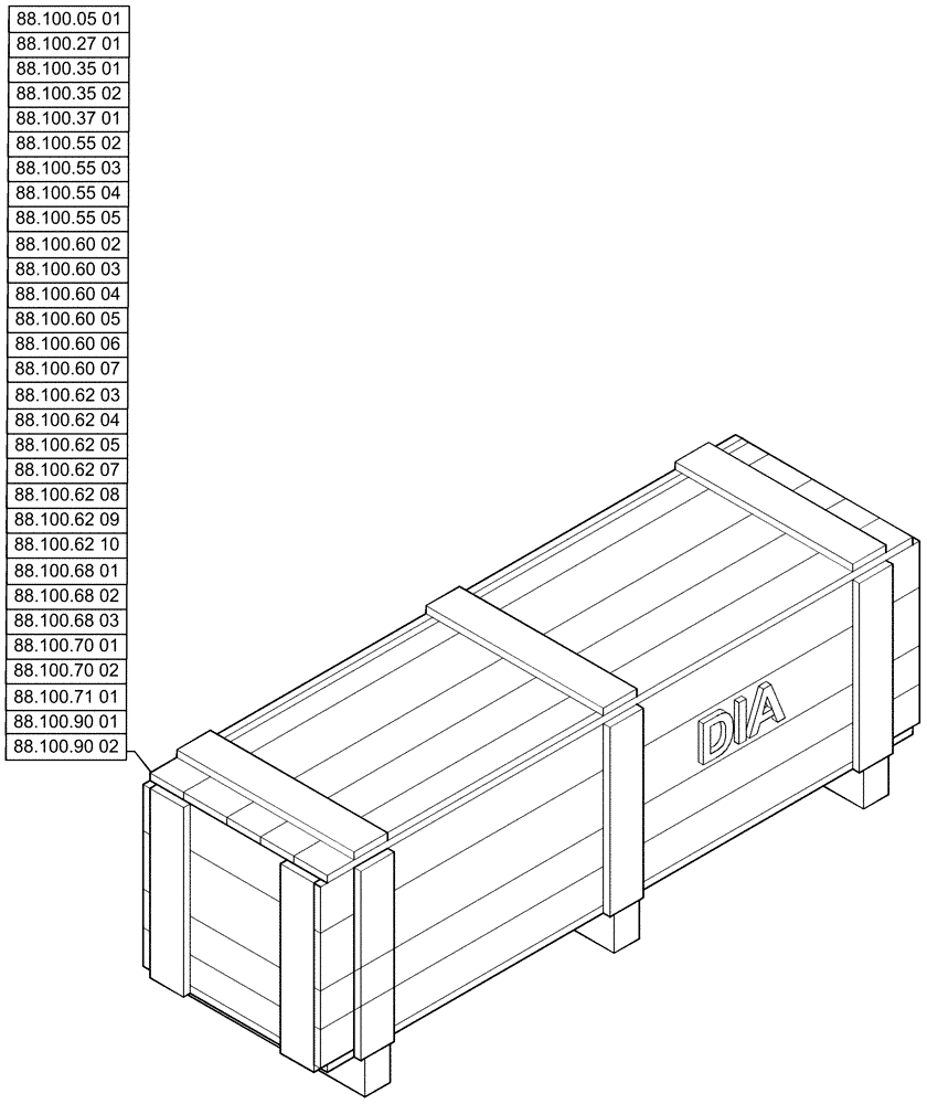 Схема запчастей Case IH RB565 - (88.000.00) - PICTORIAL INDEX - ACCESSORIES (88) - ACCESSORIES