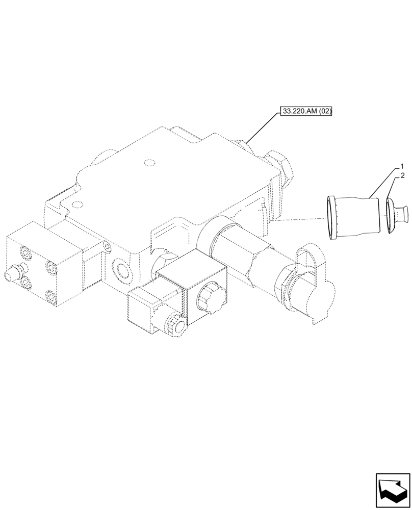 Схема запчастей Case IH FARMLIFT 742 - (55.032.AA) - VAR - 749240 - TRAILER BRAKE, PRESSURE SWITCH (55) - ELECTRICAL SYSTEMS