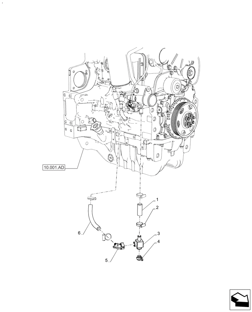 Схема запчастей Case IH FARMALL 130A - (50.100.AQ[02]) - VAR - 391265 - ENGINE, HEATING ELEMENT (50) - CAB CLIMATE CONTROL