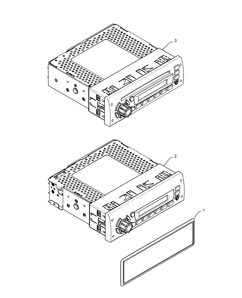 Схема запчастей Case IH QUADTRAC 580 - (55.512.AA[02]) - RADIO, BSN ZEF303000 (55) - ELECTRICAL SYSTEMS