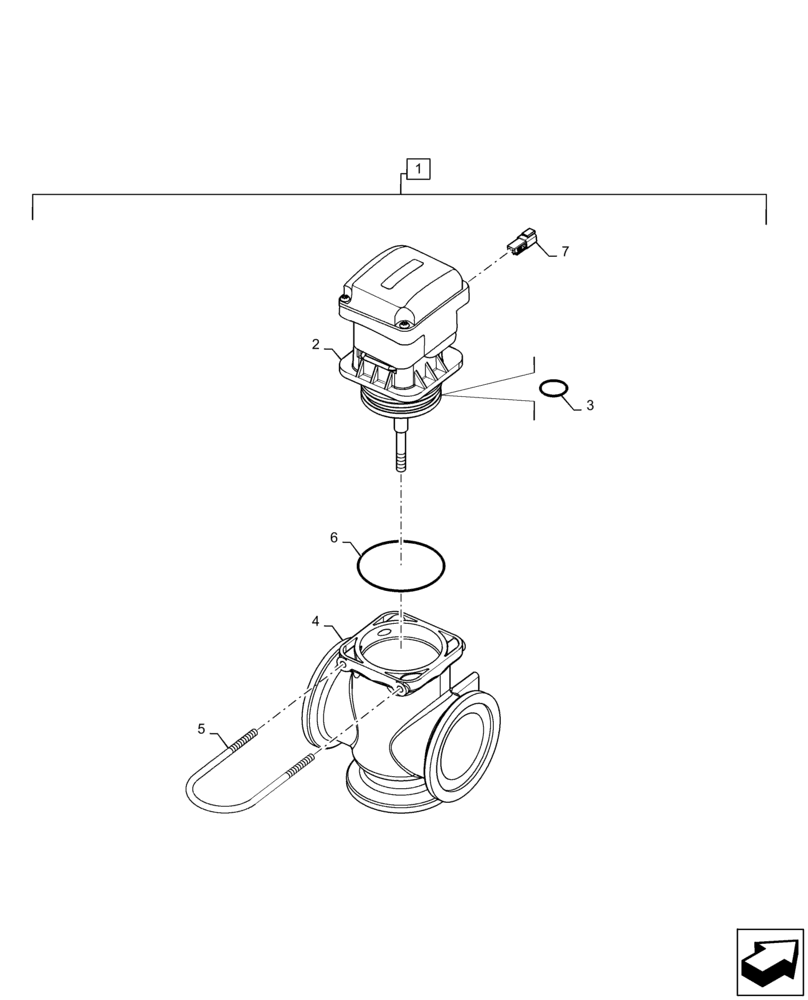 Схема запчастей Case IH PATRIOT 4440 - (78.110.AB[04]) - BOOM SHUTOFF VALVE, 7 SECTION, INNER SECTION, STANDARD FLOW (78) - SPRAYING