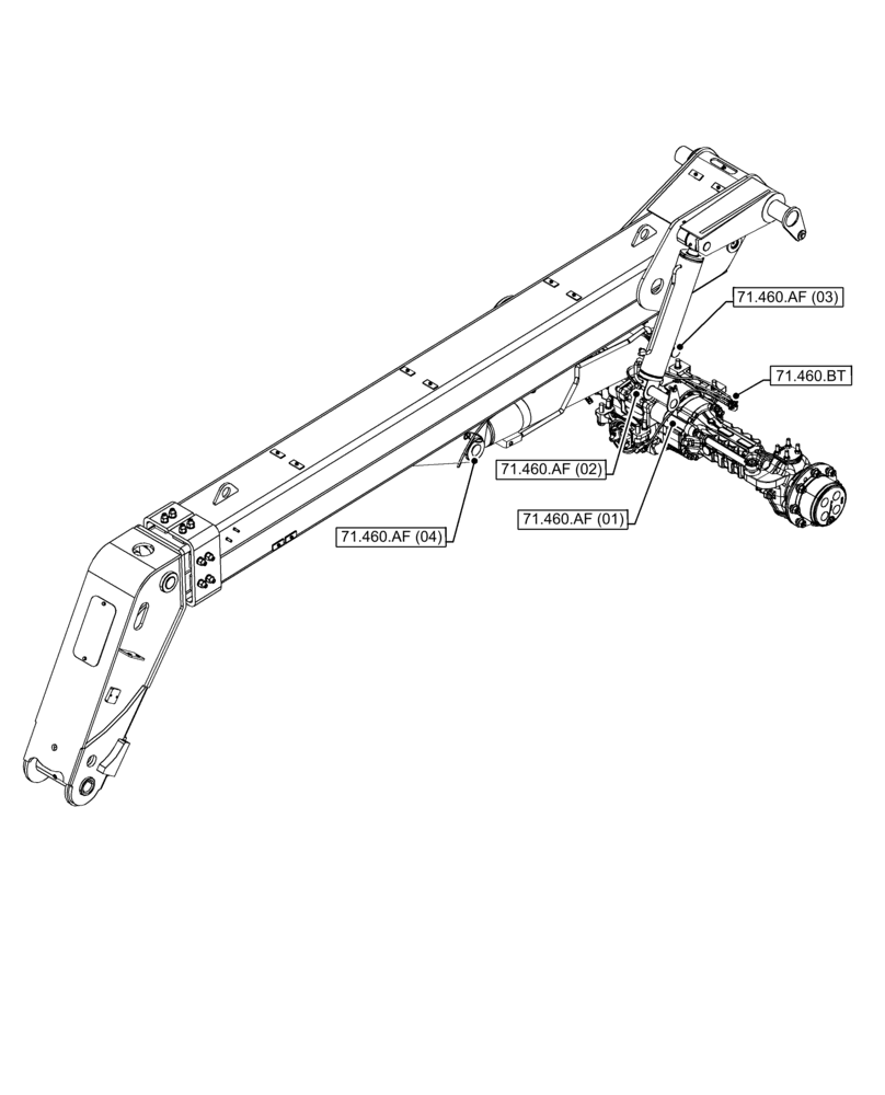 Схема запчастей Case IH FARMLIFT 635 - (00.000.71) - PICTORIAL INDEX - LUBRICATION (00) - GENERAL & PICTORIAL INDEX