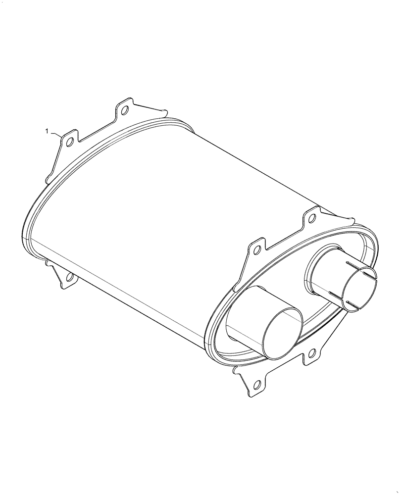 Схема запчастей Case IH TR320 - (10.254.AI) - MUFFLER (10) - ENGINE